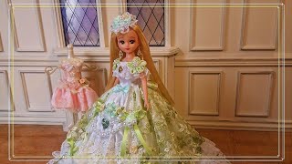 リカちゃんドレス～エメラルドの輝き～ドール服作家てづくり＊ネピコドレスルーム＊Licca＊