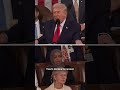 Rep. Ilhan Omar shouts as Trump slams Democrats on immigration