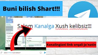 Link so'z orqali kanalga o'tish | MANA osha XAMMA SORAGAN NARSA | BILIB QOYISH FOYDALI |