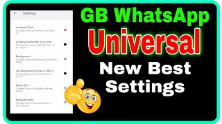 GB Whatsapp Universal colors Setting Full Explained 2022 In Hindi New Version pro v16.20