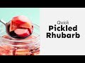 How To Pickle Rhubarb