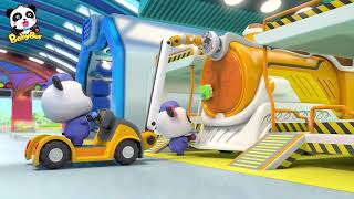 Little Panda Rescues Super Train | Thomas Train | Cars Song | Kids Cartoon | BabyBus - Cars World