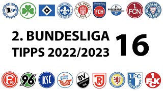 Bundesligatipps 2.Liga - 16.Spieltag - Saison 2022/2023