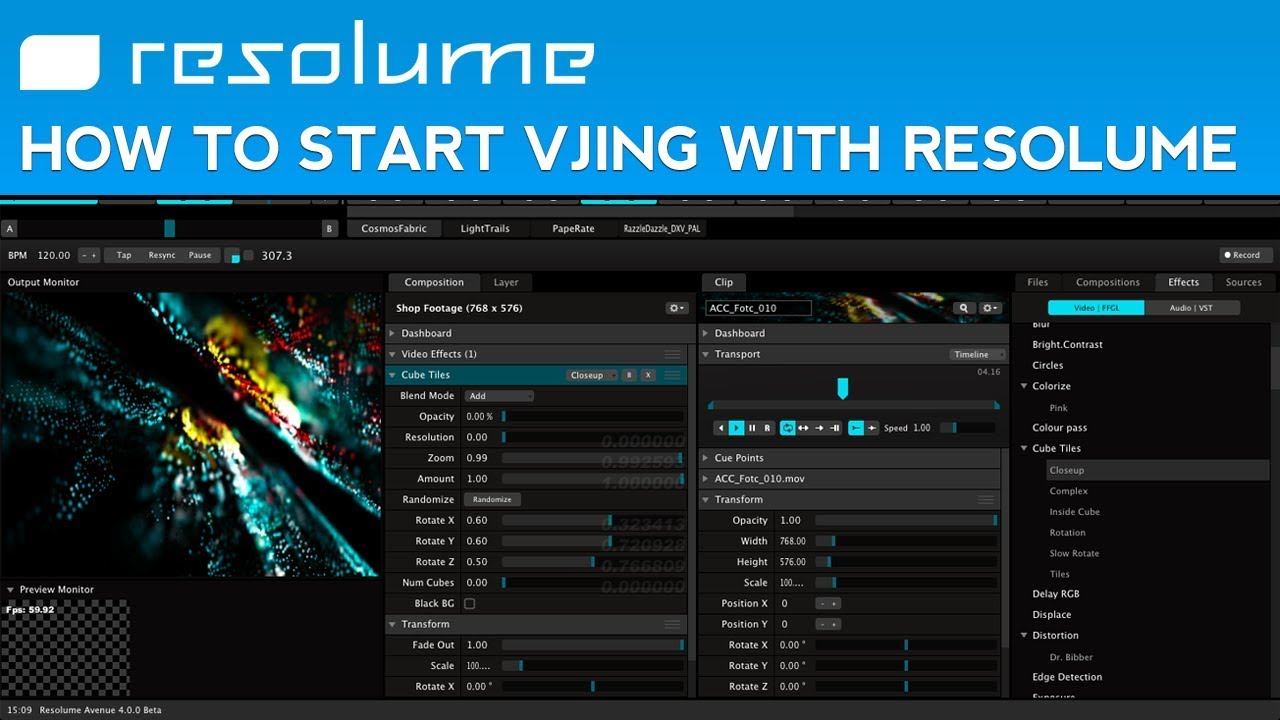 Resolume Arena 5 Projection Blend Tutorial Hooliagain