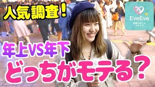 【年上VS年下】男性と付き合うなら〇〇がいいです！！【イヴイヴ】