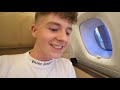 Kid Spends The Night on $21,000 FIRST CLASS Airplane Seat