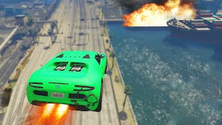 INSANE EXPLOSION FLIGHTS! (GTA 5 Funny Moments)