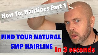 How to: Find Your Natural Hairline in 3 seconds | Scalp MicroPigmentation | CreativeScalps