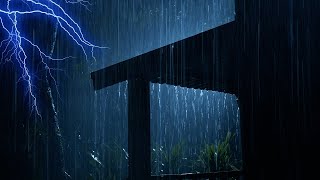 RAIN AND THUNDER 3 HOUR | 3 Hour of Rain & Thunder Sounds For falling asleep - Nature Rain 4K