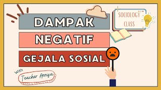 Dampak Negatif Gejala Sosial