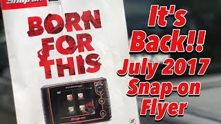 July 2017 Snap-on Tools Flyer - IT'S BACK!!