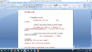 How do I replace multiple spaces with a single space in C# |