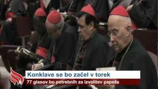 Konklave se bo začel v torek 12. 3. 2013