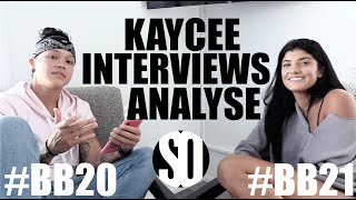 Big Brother - Kaycee Interviews Analyse Talavera