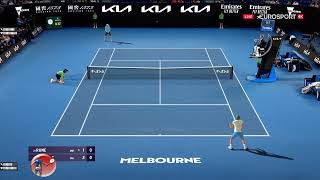Australian Open 2023 || 3rd Round || Holger RUNE vs HUMBERT || Tennis Elbow 2013 game mod || PC