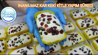 İNANILMAZ KAR KEKİ KİTLE YAPIMI- HAYRANLIKLA SEYREDECEKSİNİZ-KORE SOKAK YEMEKLERİ-YUMMY YAMMY KANAL