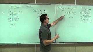Prealgebra Lecture 5.6:  Solving Equations with Decimals