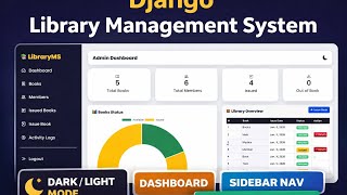 Library Management System in Django | Admin Dashboard