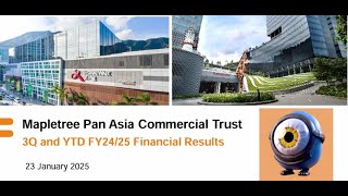 Mapletree Pan Asia Commercial Trust (N2IU) 3Q FY 24/25 Results: VivoCity is Helms deep! (27 Jan 25)