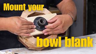 How to mount a SEGMENTED bowl blank