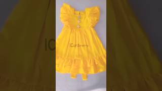 Beautiful Yellow 💛 Frock Design | Easy Cut and Simple Sew