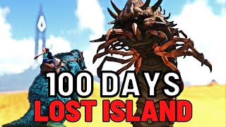 I Played 100 Days on Hardcore Ark Survival Evolved | The Lost Island
