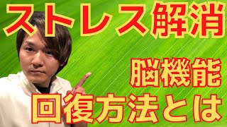 [肩こりに必須]ストレスを解消させ、脳機能を回復させる方法とは？