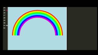 Draw a Rainbow using Python Turtle