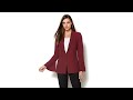 IMAN Runway Chic Luxurious BellSleeve Blazer