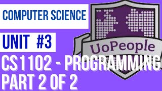 CS1102 Unit 3 programming assignment part2