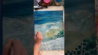 Abstract Watercolor Landscape Painting Process