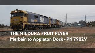 The Loaded Mildura Fruit Flyer 7902V Leaving Merbein, Victoria