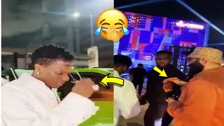 Watch The Moment Wizkid Snubbed A White Guy Who Want To Have A Handshake With Him 😱🤣
