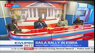 Raila Odinga holds a peace rally in Kibra