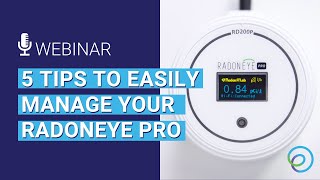 RadonEye Pro Tips for home inspectors and radon testers