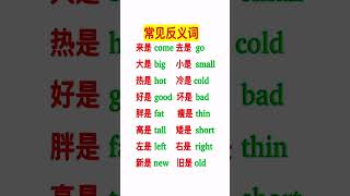 英语常见反义词，序数词，肉类等单词学习！#英语单词 #english