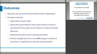 ASBMB Webinar | Tips for applying for ASBMB Accreditation