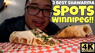 3 BEST SHAWARMA SPOTS TO EAT IN WINNIPEG 2025!! 🌯[4K]