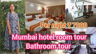 Mumbai's Luxurious 4 star Hotel Room tour,bathroom tour,varieties of complimentary breakfast🥞🥗