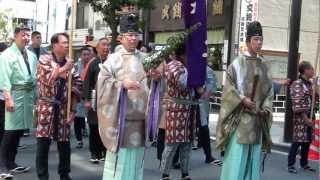 烏森神社 例大祭 供奉行列 日比谷通り前