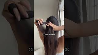 Half up Half down Claw Clip Hairstyle!