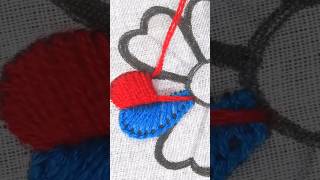 💔Superb gorgeous🙏basic flower design learning tutorial⭐#shorts #viral #trending #embroidery