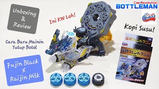 Unboxing Review Test Bottleman Fujin Black Raijin Milk Ryujin Blend Dragon #viral #toys #bottleman