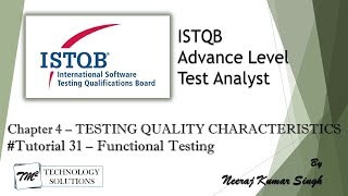 ISTQB Advance Test Analyst | 4.2 Functionality Testing | ISTQB Tutorials