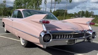 *ALL ORIGINAL* 1959 Cadillac Series 62 Coupe (390cu V8) pink!