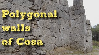 The polygonal walls of Cosa - Tuscany