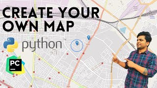 How to make map using python[Hindi tutorial]|python project|Learn python