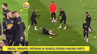 Messi, Mbappé, Neymar & Ramos Doing Hakimi Dirty!😂😭