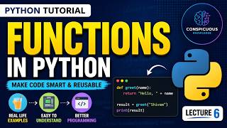 Python Tutorial #6 | Functions in Python Explained with Real-Life Examples