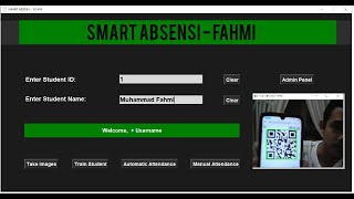 Smart Absensi, Scan QR Code From Webcam & Hand Detection using PYTHON (Threading & Processing) #UTS